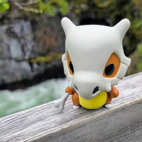 Cubone figurine at Abisko National Park, Sweden