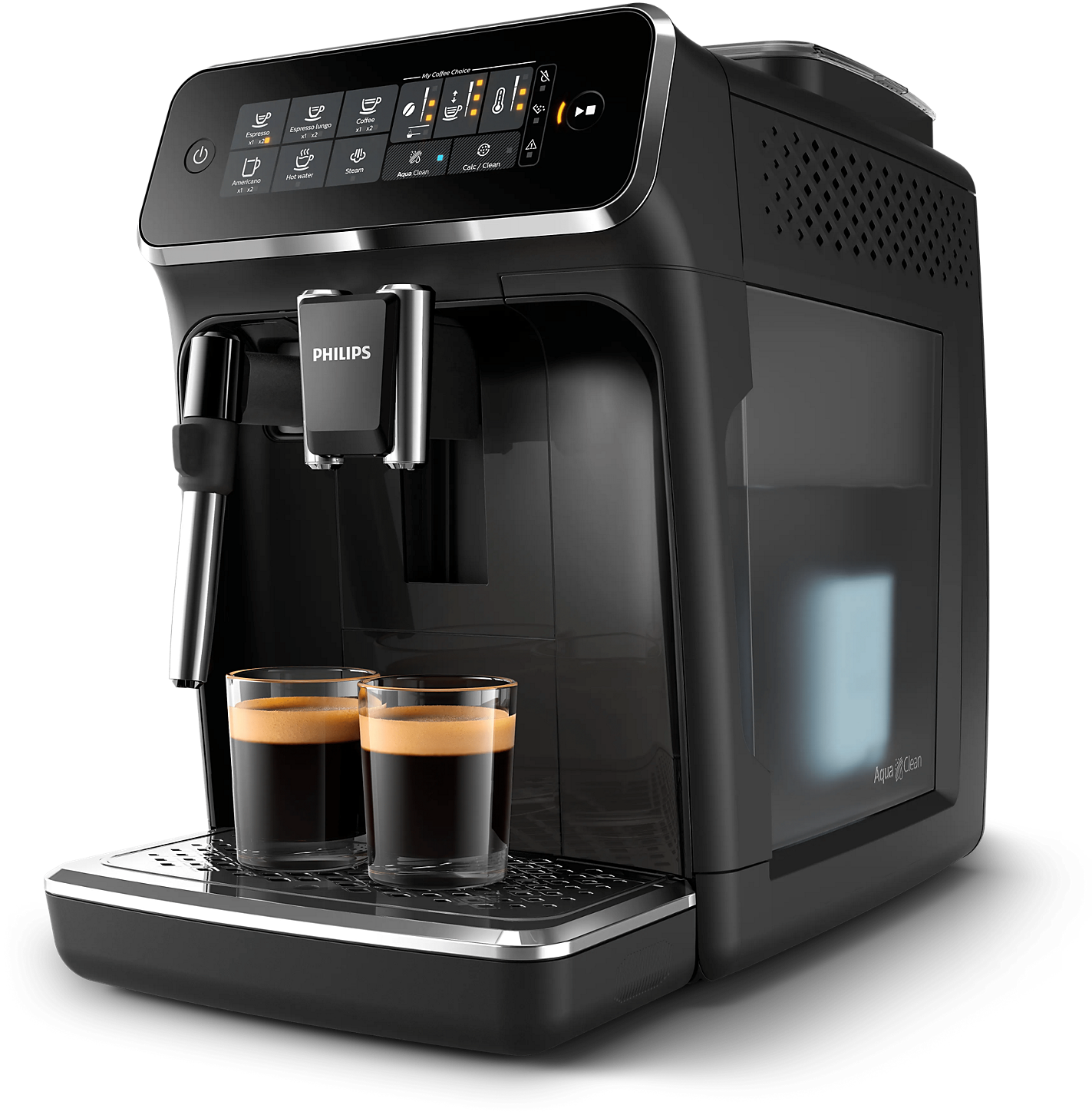 Philips Series 3200 EP3221/44 espresso machine with a classic milk frother