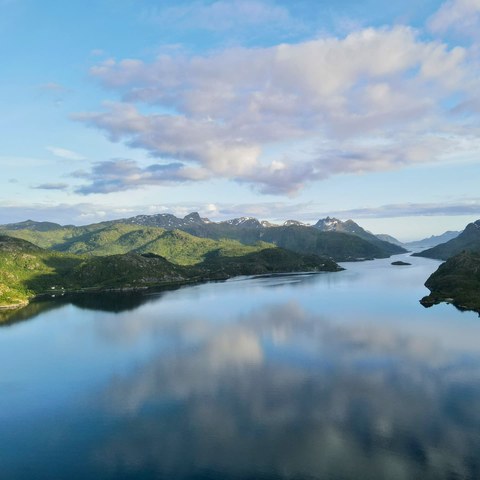 Still water between the hills, Norway